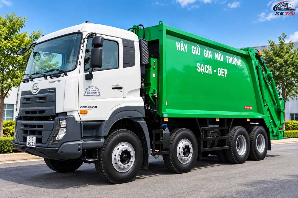 Xe ép rác 20 khối UD Trucks CGE350 8x4 | 350 HP